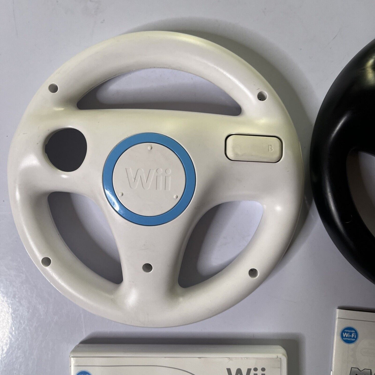 Mario Kart Wii Nintendo Wii Game With 2 Genuine Wii Steering Wheel PAL