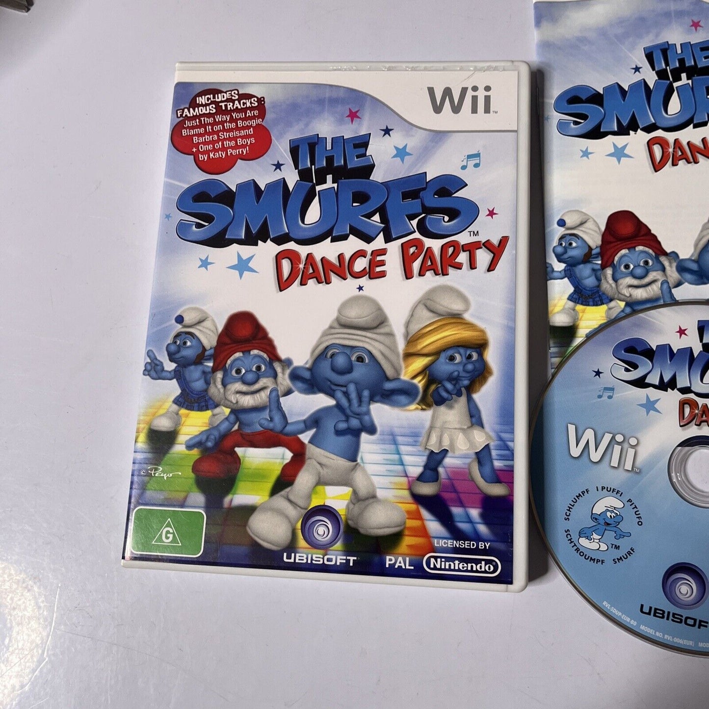 The Smurfs Dance Party (Nintendo Wii, 2011) With Manual PAL