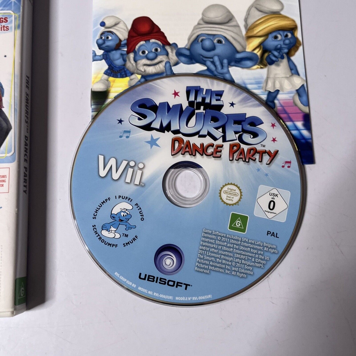 The Smurfs Dance Party (Nintendo Wii, 2011) With Manual PAL