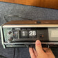 Vintage Copal Flip Clock Alarm Solid State FM/AM Radio RD-150 Woodgrain