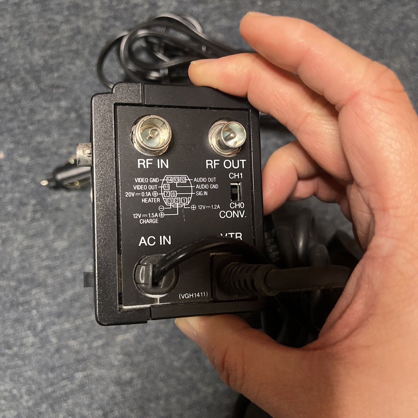 Genuine Panasonic VW-AM7A Video AC Adapter & Car Battery Cord VW-ACM1E