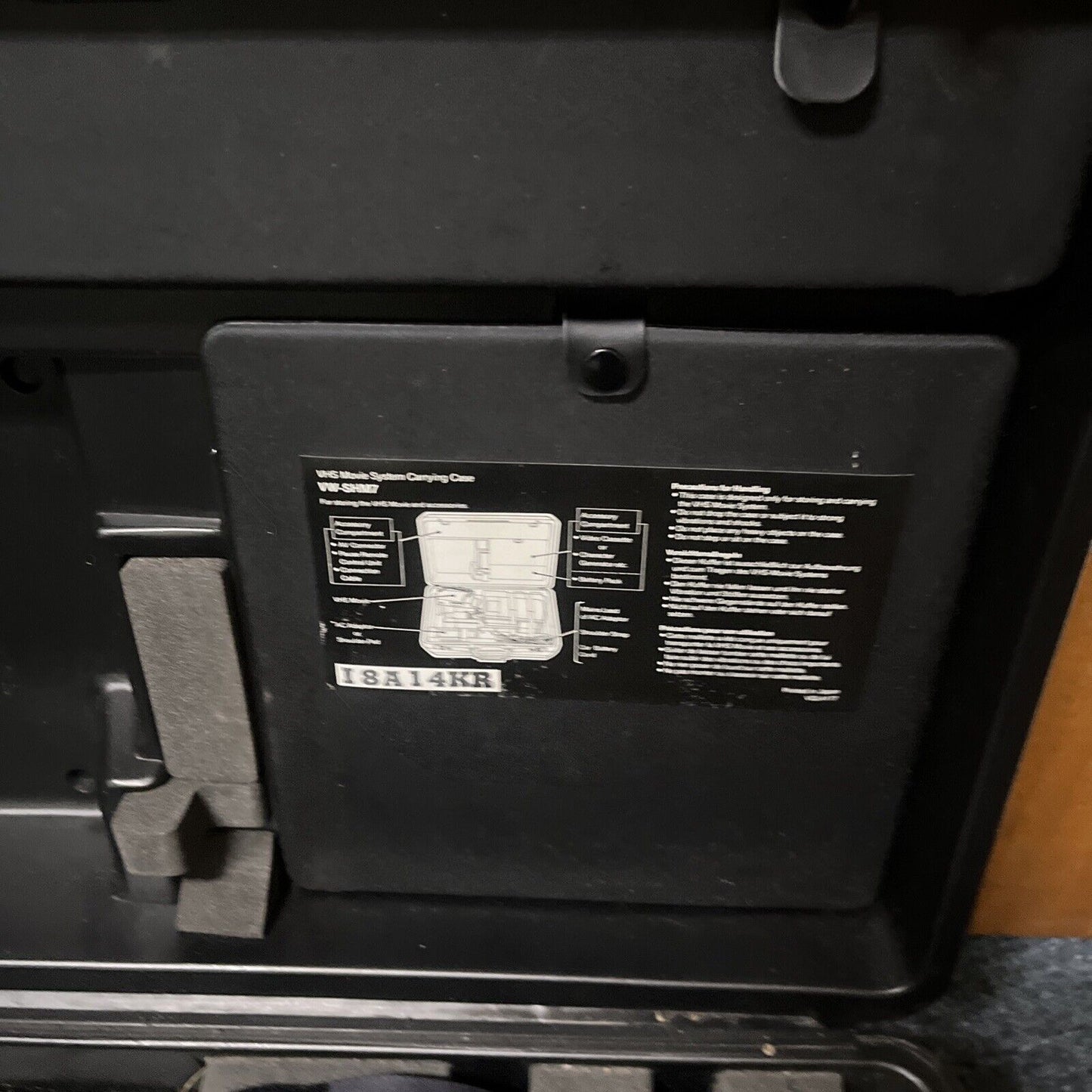 Panasonic VHS Movie System Case For VW-SHM7 With Key - Hard Case