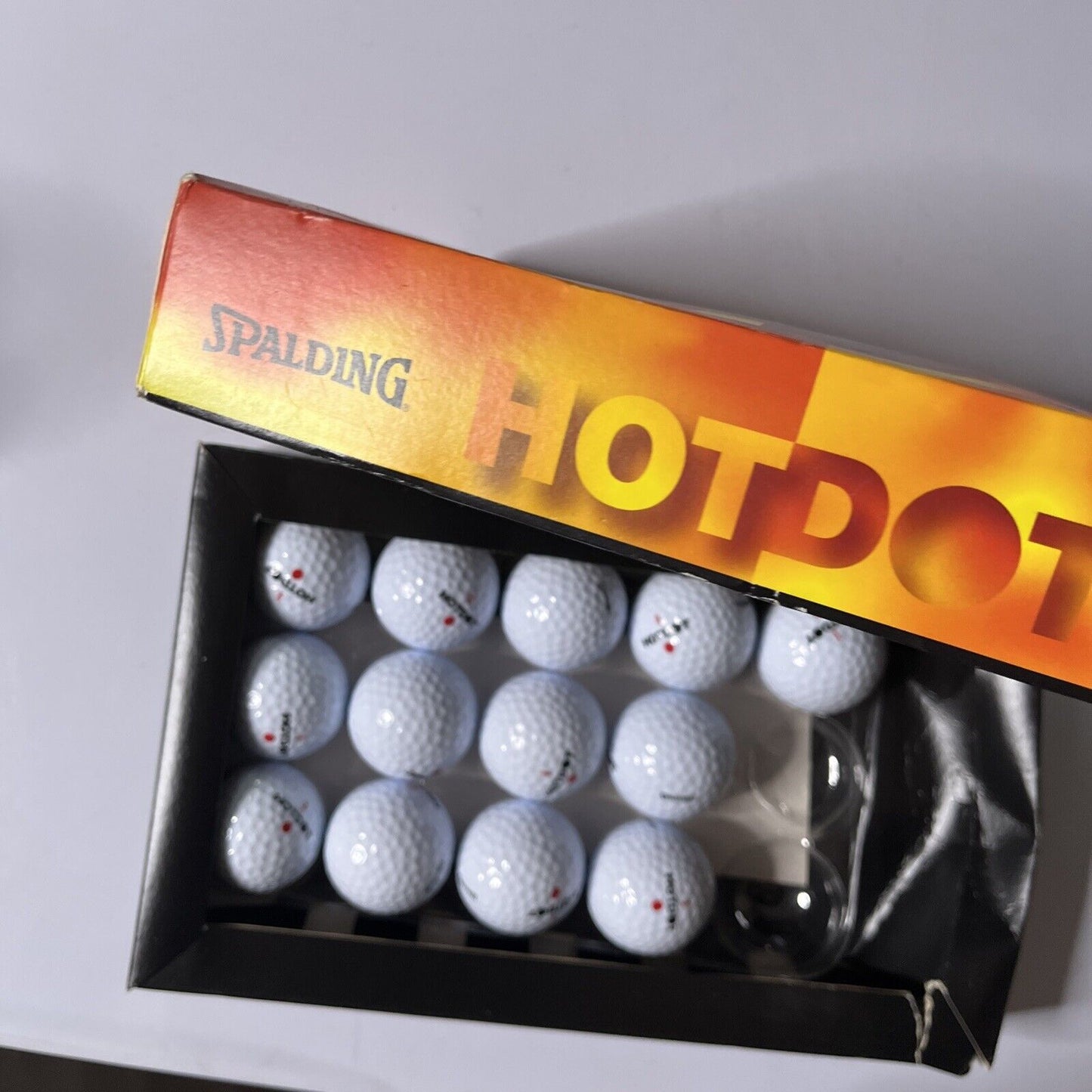 Spalding HOTDOT Golf Balls Distance Durability 13 pack Made in USA *Never Used*