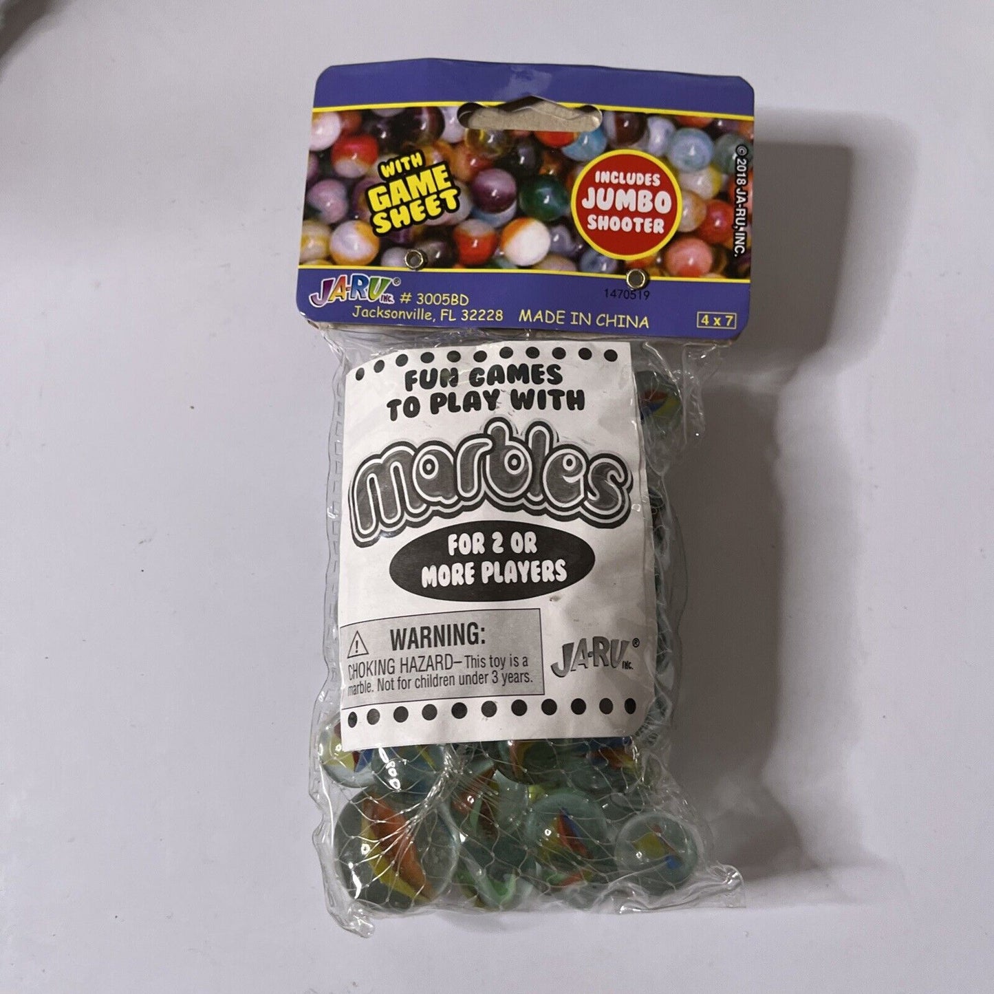 Marbles 50 Pack With Game Sheet *New*