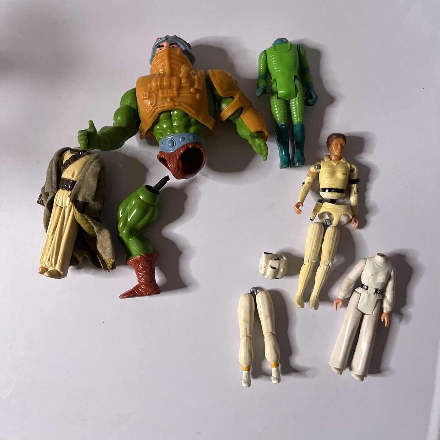 Vintage Princess Leia, Man-At-Arms, Sand People, Buck Rogers *Missing Pieces*