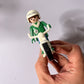 Playmobil Geobra 1976 Green Police Motorcycle Figure