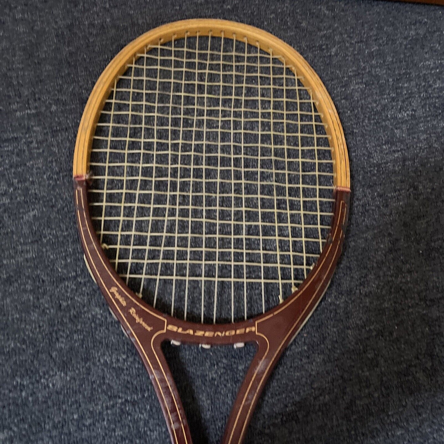 2x Vintage Slazenger Tennis Racquet Guillermo Vilas V-24 Wooden