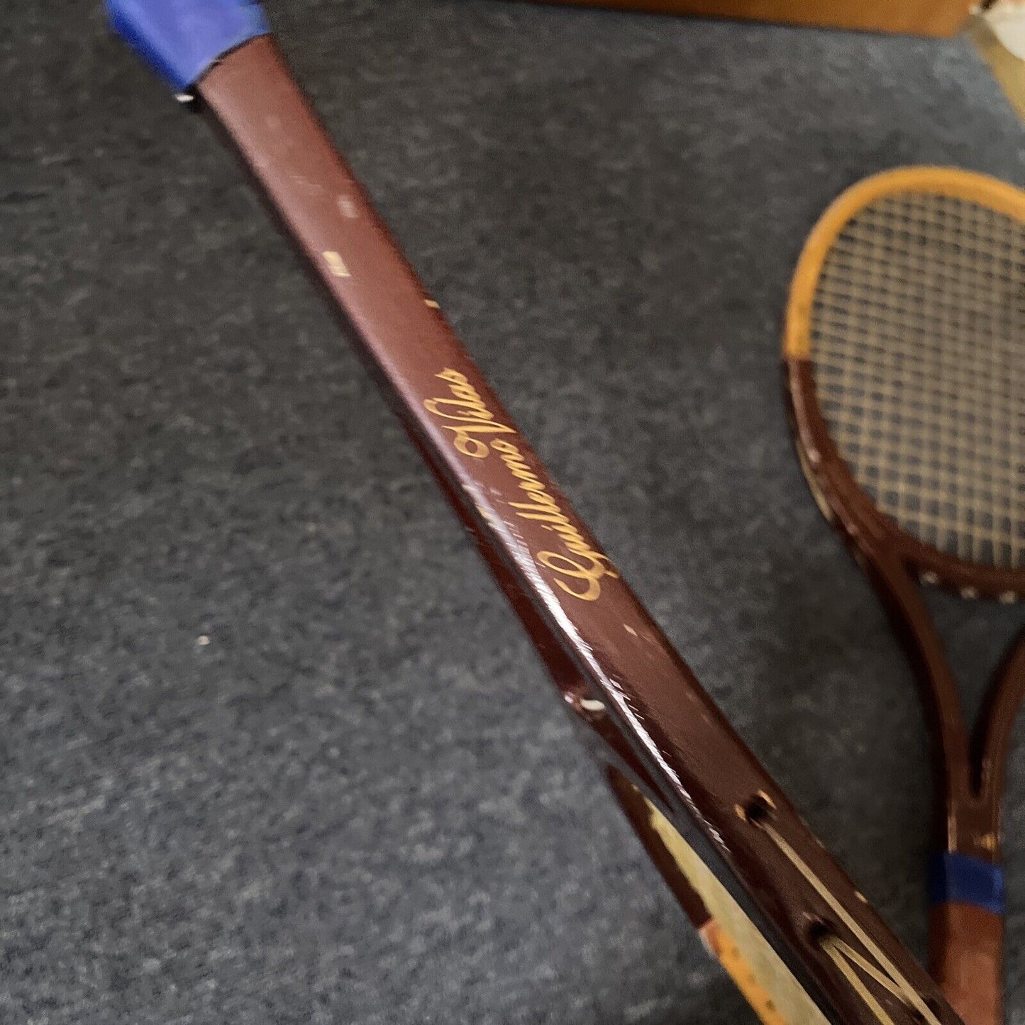 2x Vintage Slazenger Tennis Racquet Guillermo Vilas V-24 Wooden