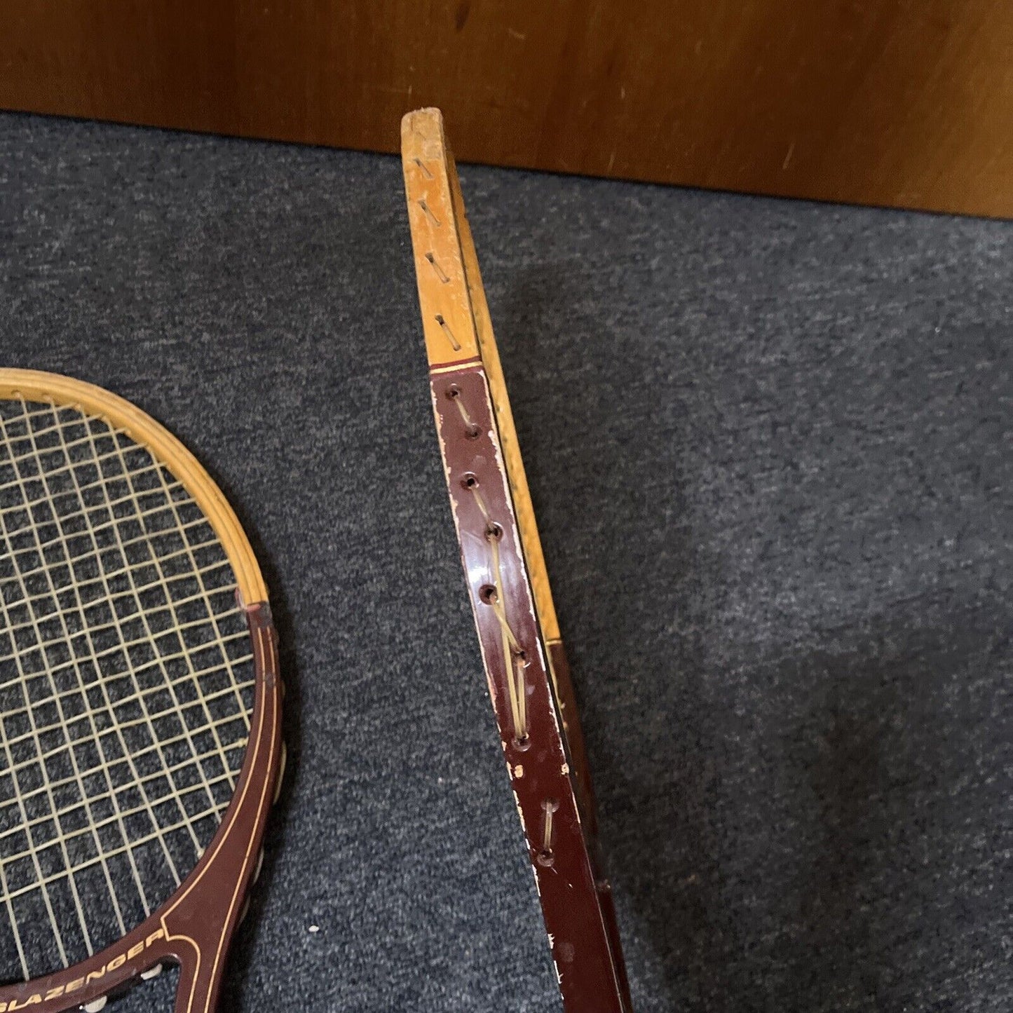 2x Vintage Slazenger Tennis Racquet Guillermo Vilas V-24 Wooden