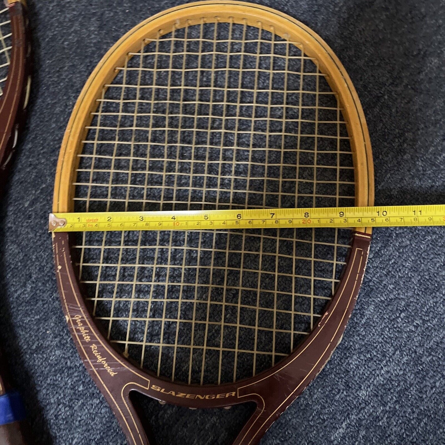 2x Vintage Slazenger Tennis Racquet Guillermo Vilas V24 Wooden Retro