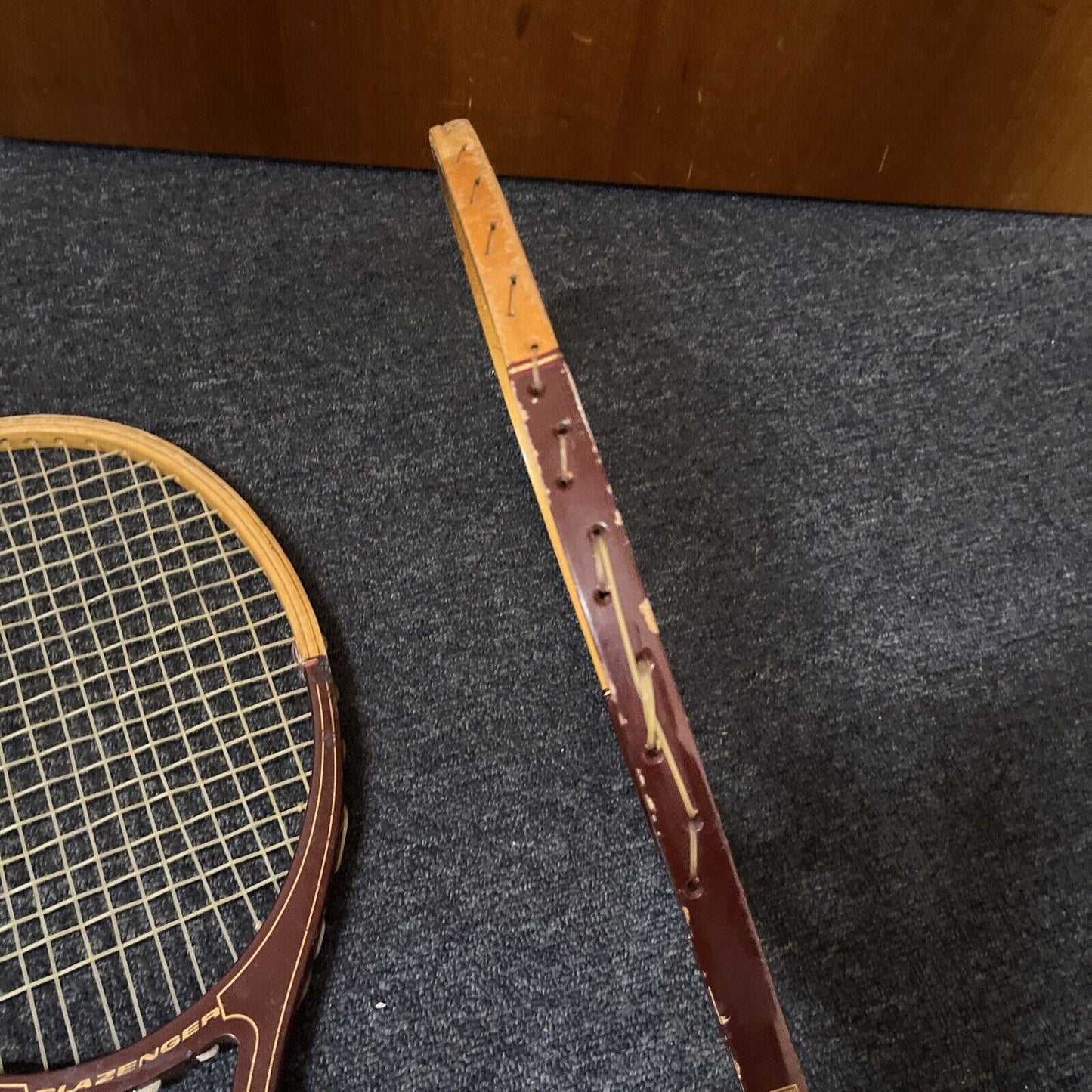 2x Vintage Slazenger Tennis Racquet Guillermo Vilas V-24 Wooden