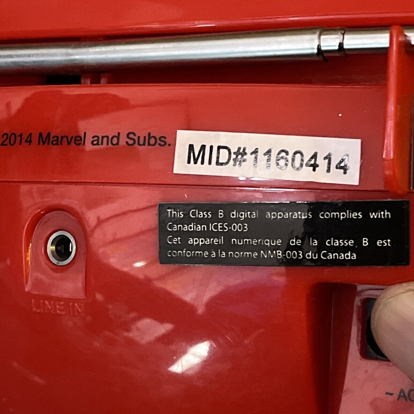 Spider-Man Portable CD Player With AM/FM Radio 56344 2014