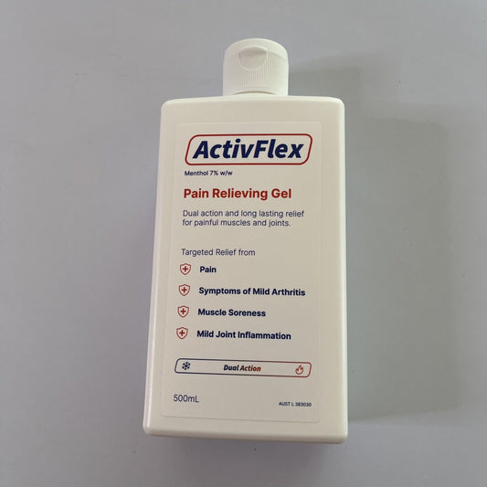 ActivFlex Pain Relieving Gel 500ml (Flexall 454 Alternative) Menthol 7%