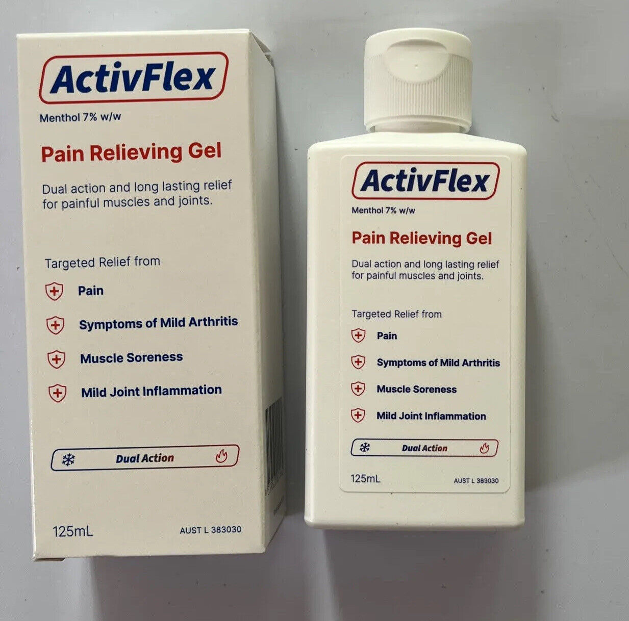 ActivFlex Pain Relieving Gel 125ml (Flexall 454 Alternative) Menthol 7%
