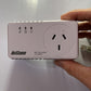 2x Netcomm Powerline Adapters NP204 Pass-Through Socket 200mbps