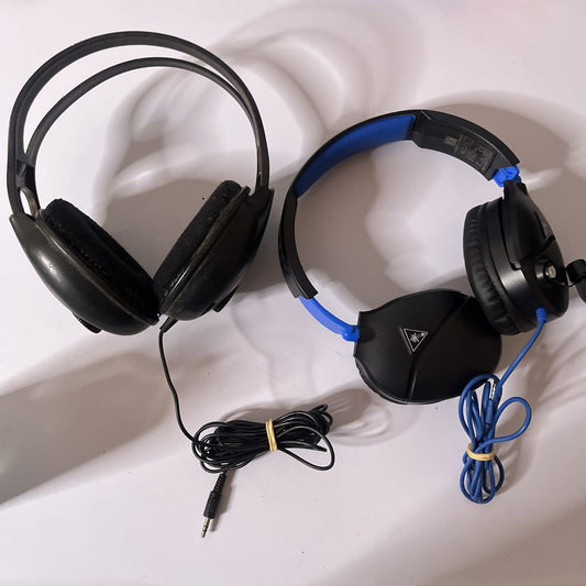 Philips SBC HP110 Stereo Headphones & Turtle Beach Ear Force 70P *For Repairs*