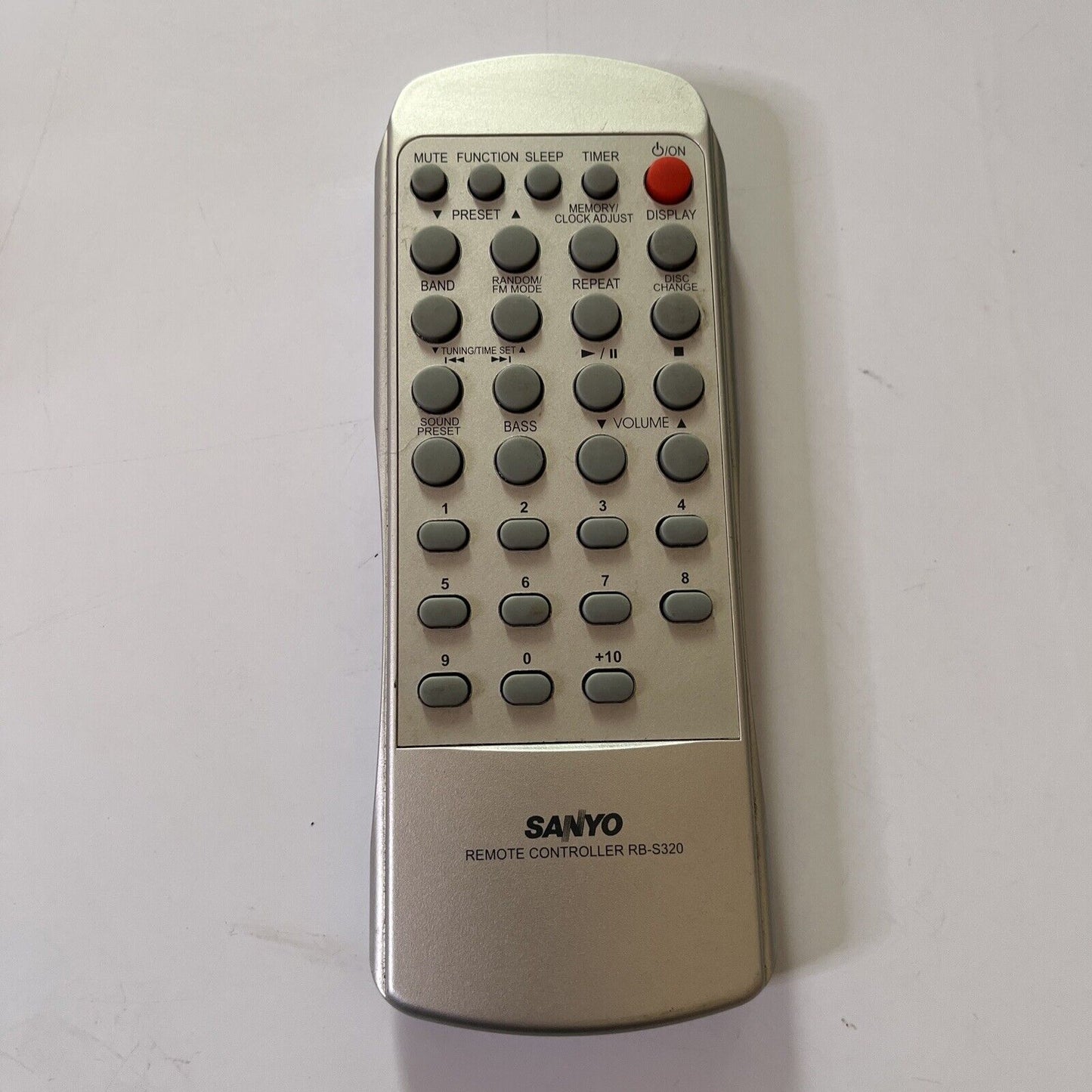 Sanyo RB-S320 Remote Control for Audio System