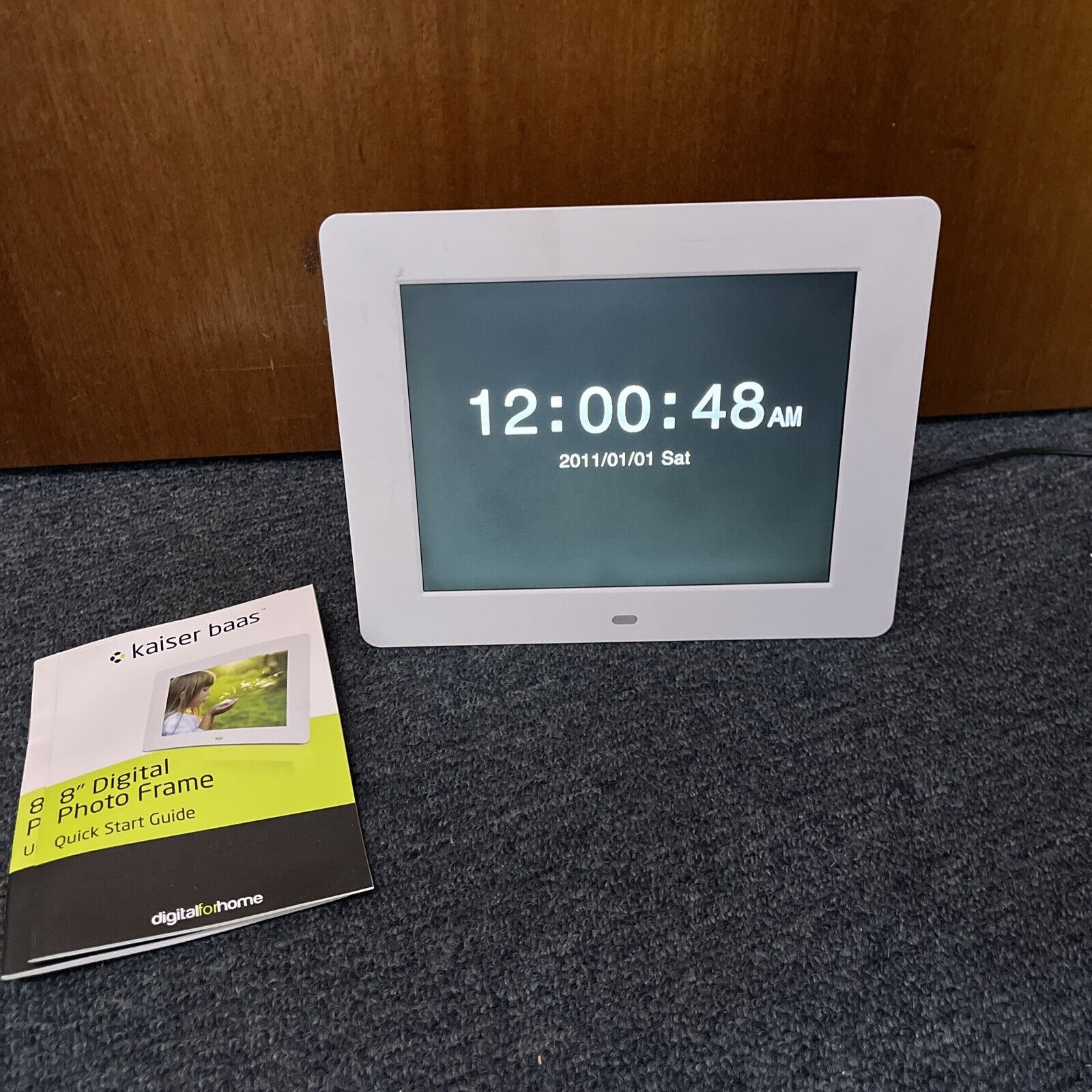 Kaiser Baas 8" Digital Photo Frame Clock USB SD Card Retro Unit