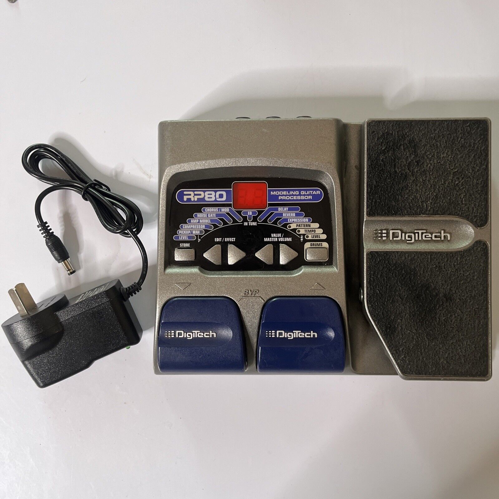 Digitech RP80 Modeling Guitar Processor RP80V-NP With AC Adapter ...