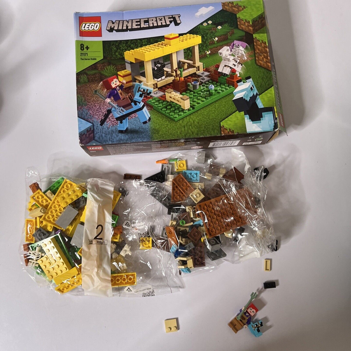 LEGO Minecraft: The Horse Stable (21171) *Incomplete - Uncounted & No Manual*