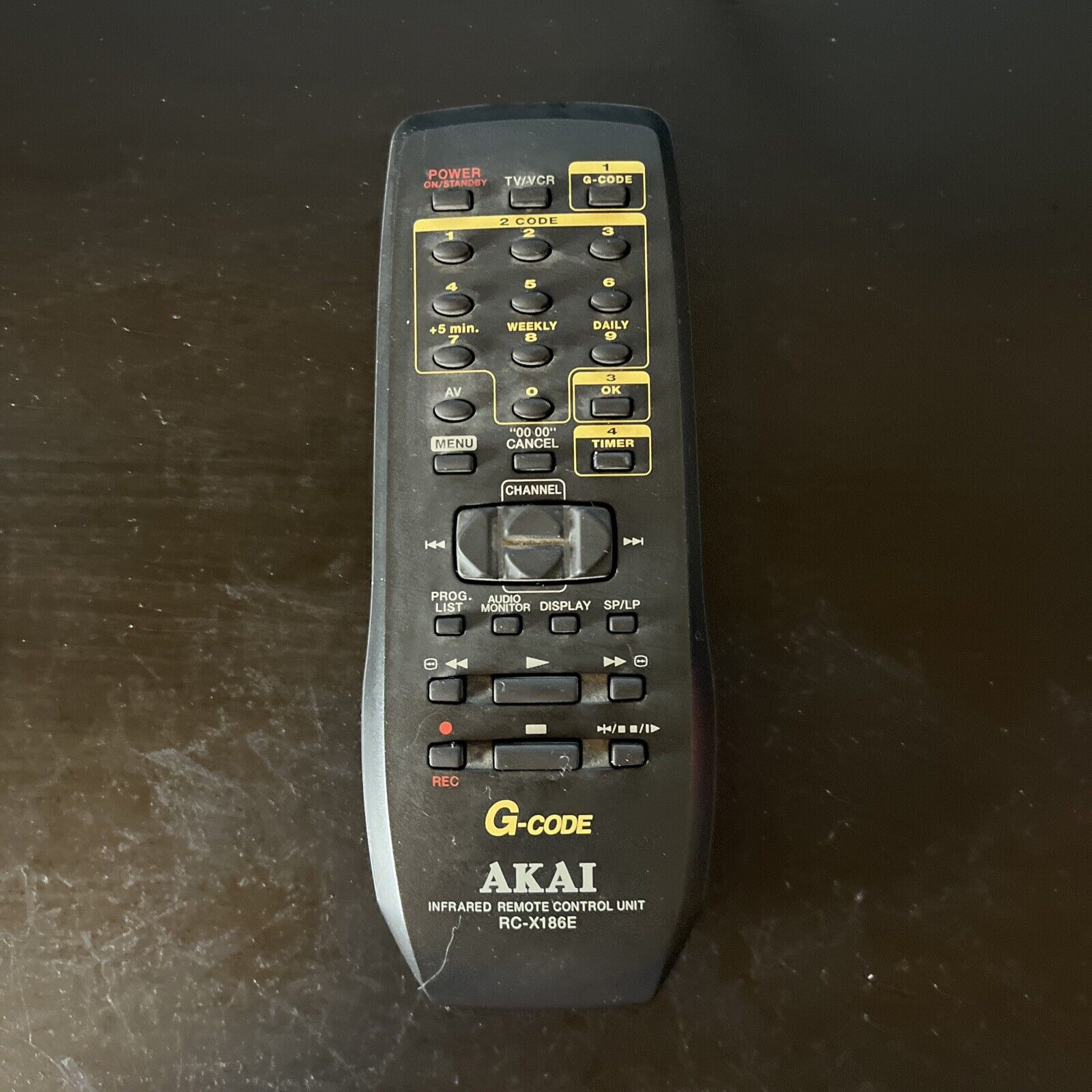 Genuine Akai RC-X186E Remote Control for TV VCR – Retro Unit