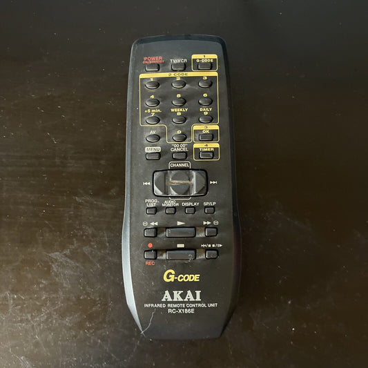Genuine Akai RC-X186E Remote Control for TV VCR