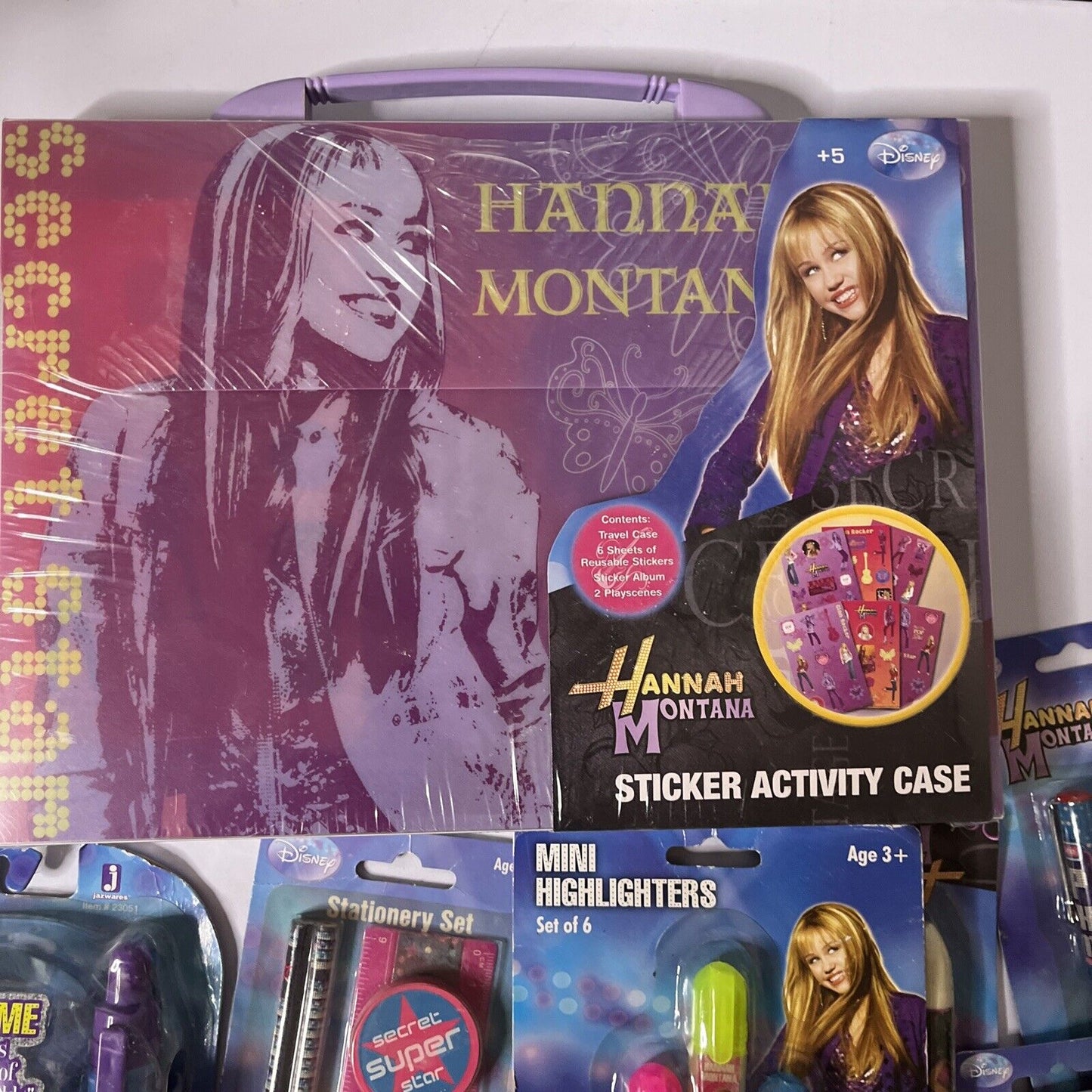 *New* Hannah Montana: Sticker Activity Case, Pad, Pen, Stationary Pack,