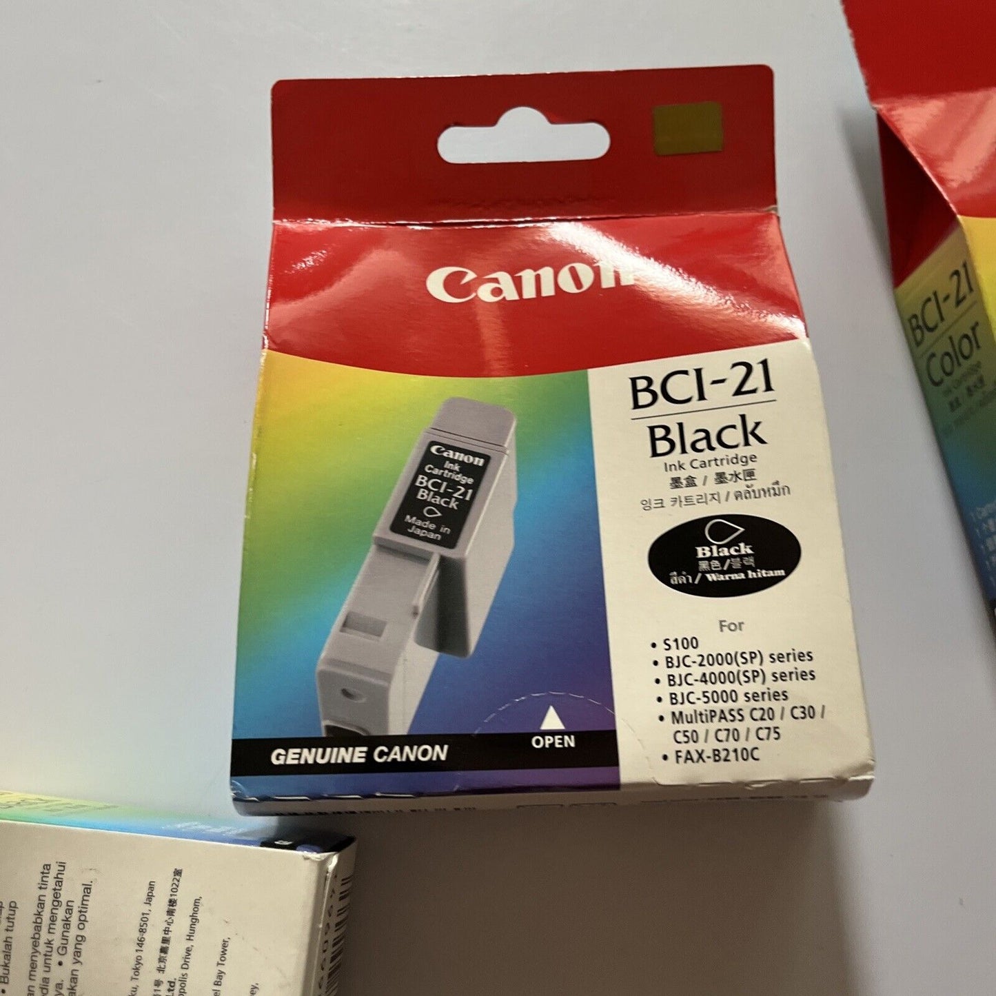Canon BCI-21 Ink Cartridge: 2x Black & 3x Colour