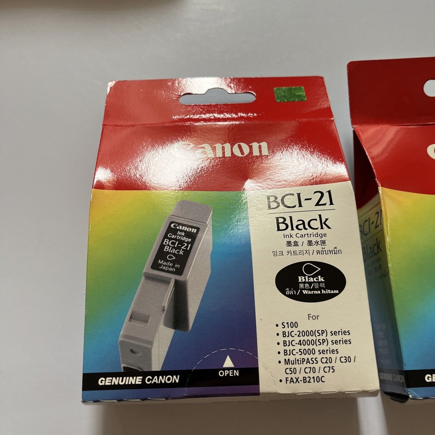 Canon BCI-21 Ink Cartridge: 2x Black & 3x Colour