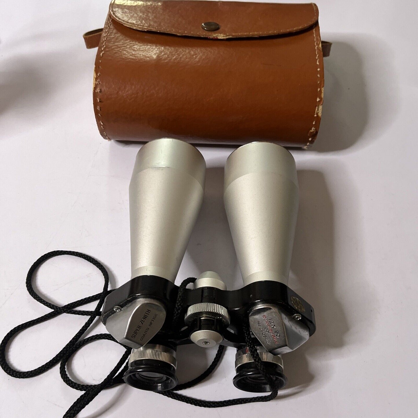 Vintage Super Zenith Binocular Coated Optics 12x50 Extra Wide Angle 6.0 No260542