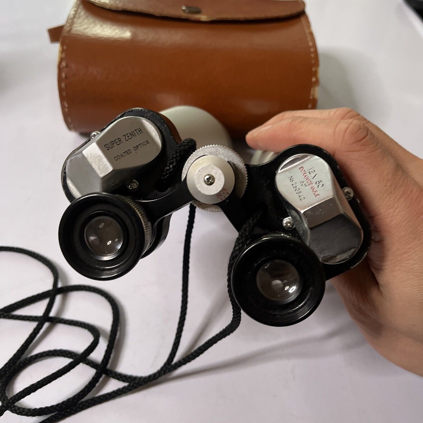 Vintage Super Zenith Binocular Coated Optics 12x50 Extra Wide Angle 6.0 No260542