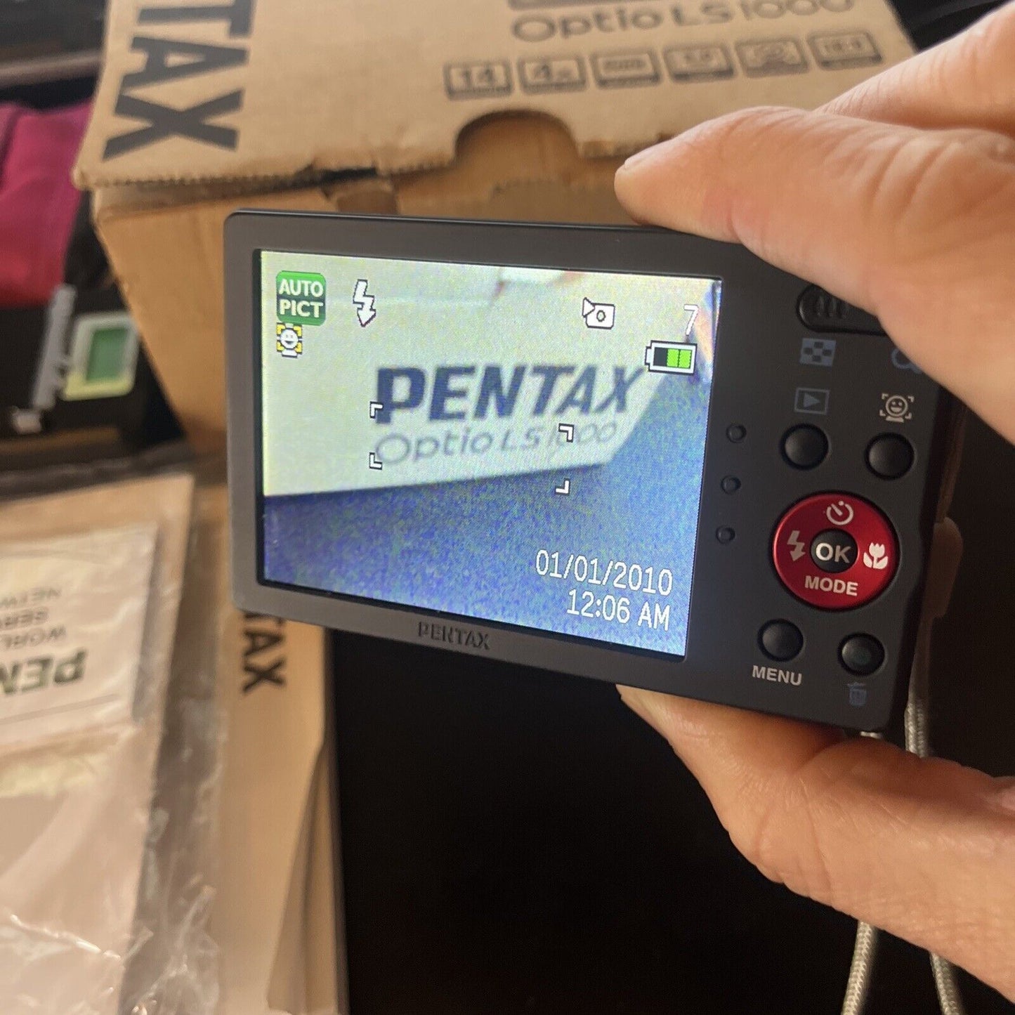 Pentax Optio LS100 Digital Camera 14MP 4x Optical Zoom