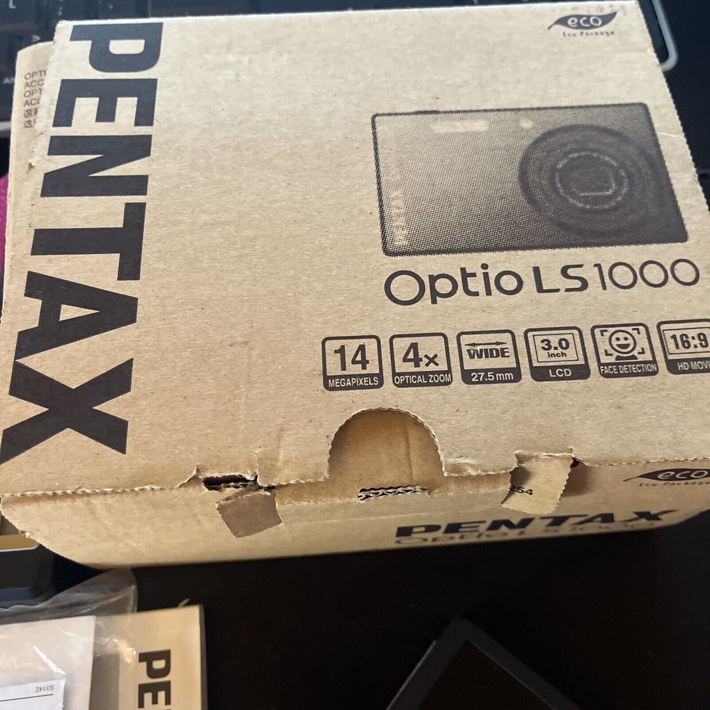 Pentax Optio LS100 Digital Camera 14MP 4x Optical Zoom