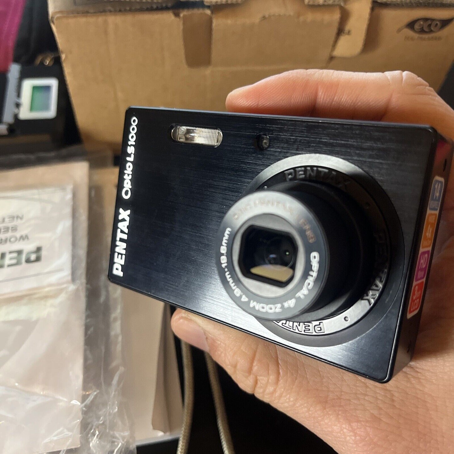 Pentax Optio LS100 Digital Camera 14MP 4x Optical Zoom