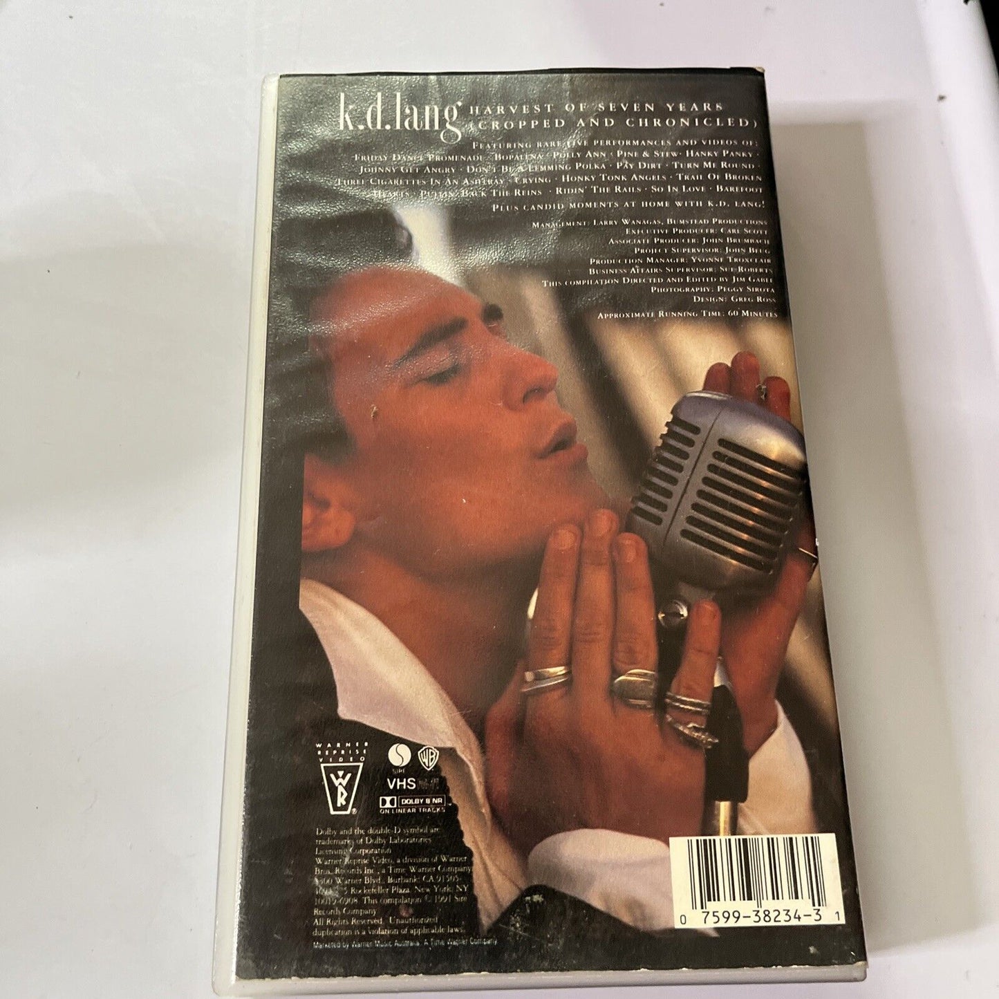 K.D. Lang - The Harvest of Seven Years (Cropped & Chronicled) (VHS, 1991) PAL
