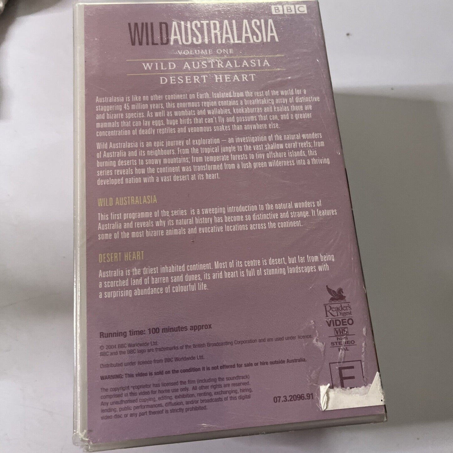 *New Sealed* Wild Australasia - Volume 1,2,3 BBC (VHS, 2004) PAL