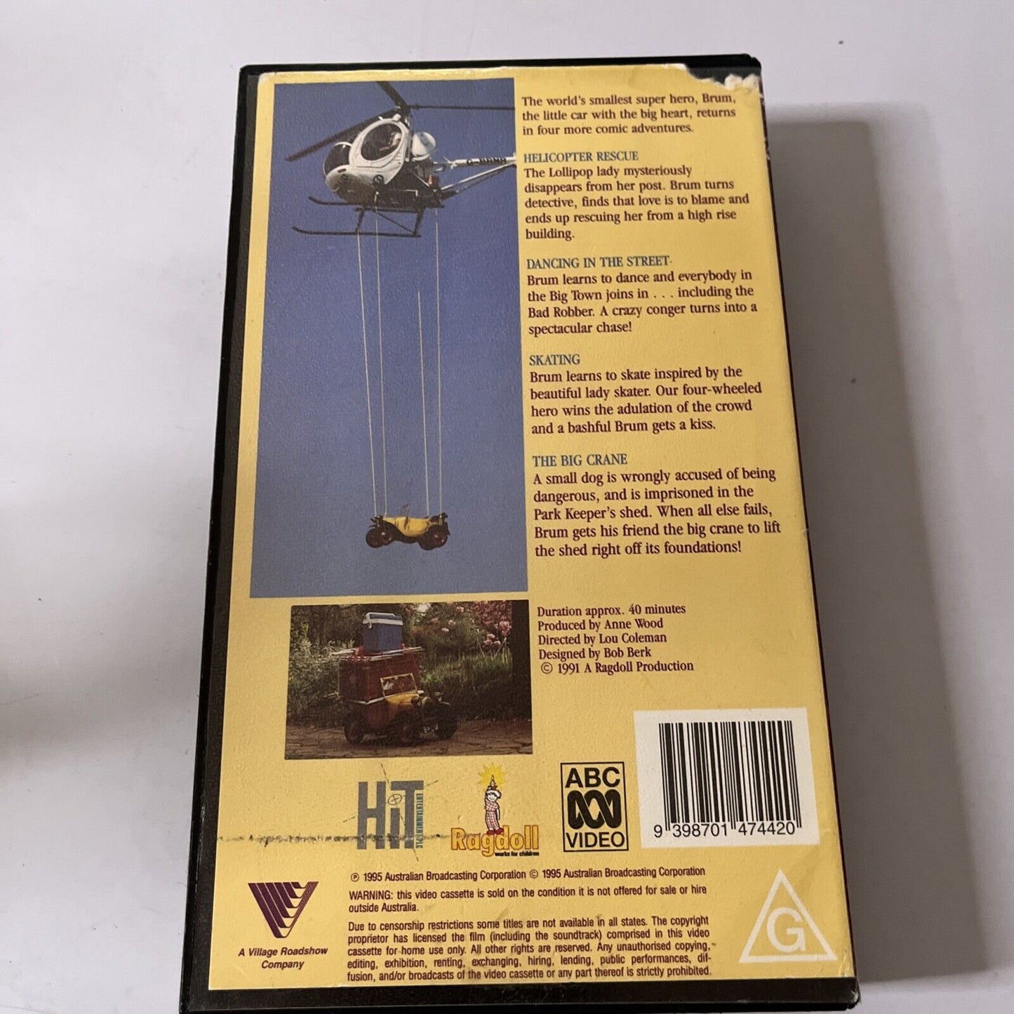 Brum The Big Adventures of a Little Car - Helicopter Rescue (VHS, 1995) PAL