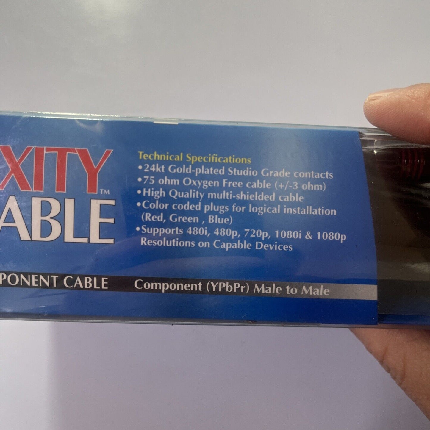 Fixity Cable - Gold Plated Component 1.5m Cable RCA Male To Male