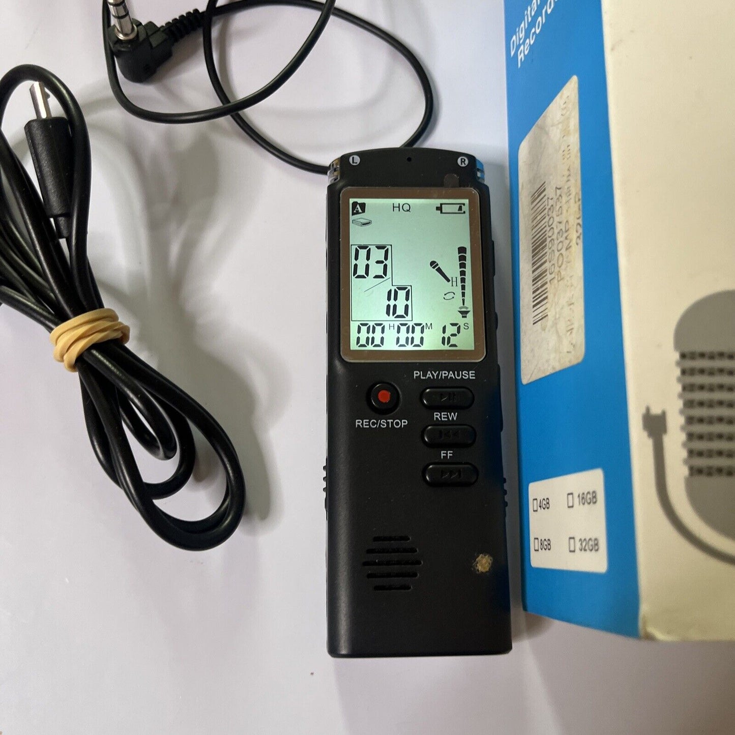 Digital Voice Recorder 32GB With Inbuilt Microphone & Speaker