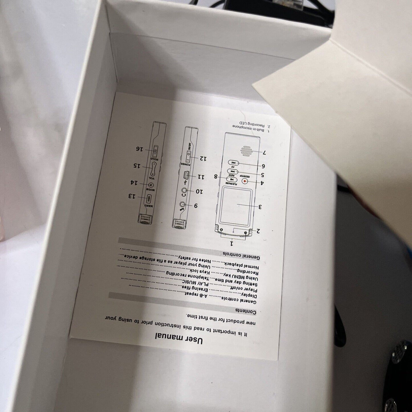 Digital Voice Recorder 32GB With Inbuilt Microphone & Speaker