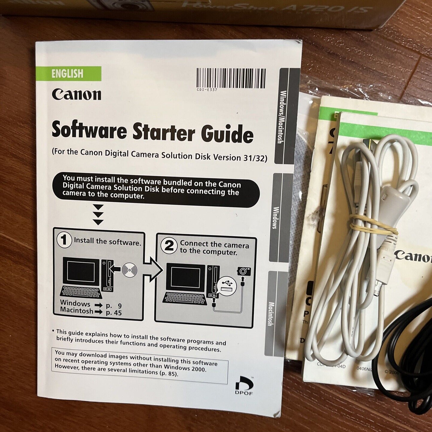 Canon PowerShot A720 IS Digital Camera 8.0MP with Manual and Box