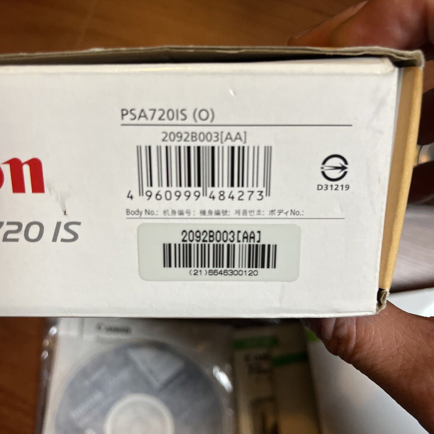 Canon PowerShot A720 IS Digital Camera 8.0MP with Manual and Box