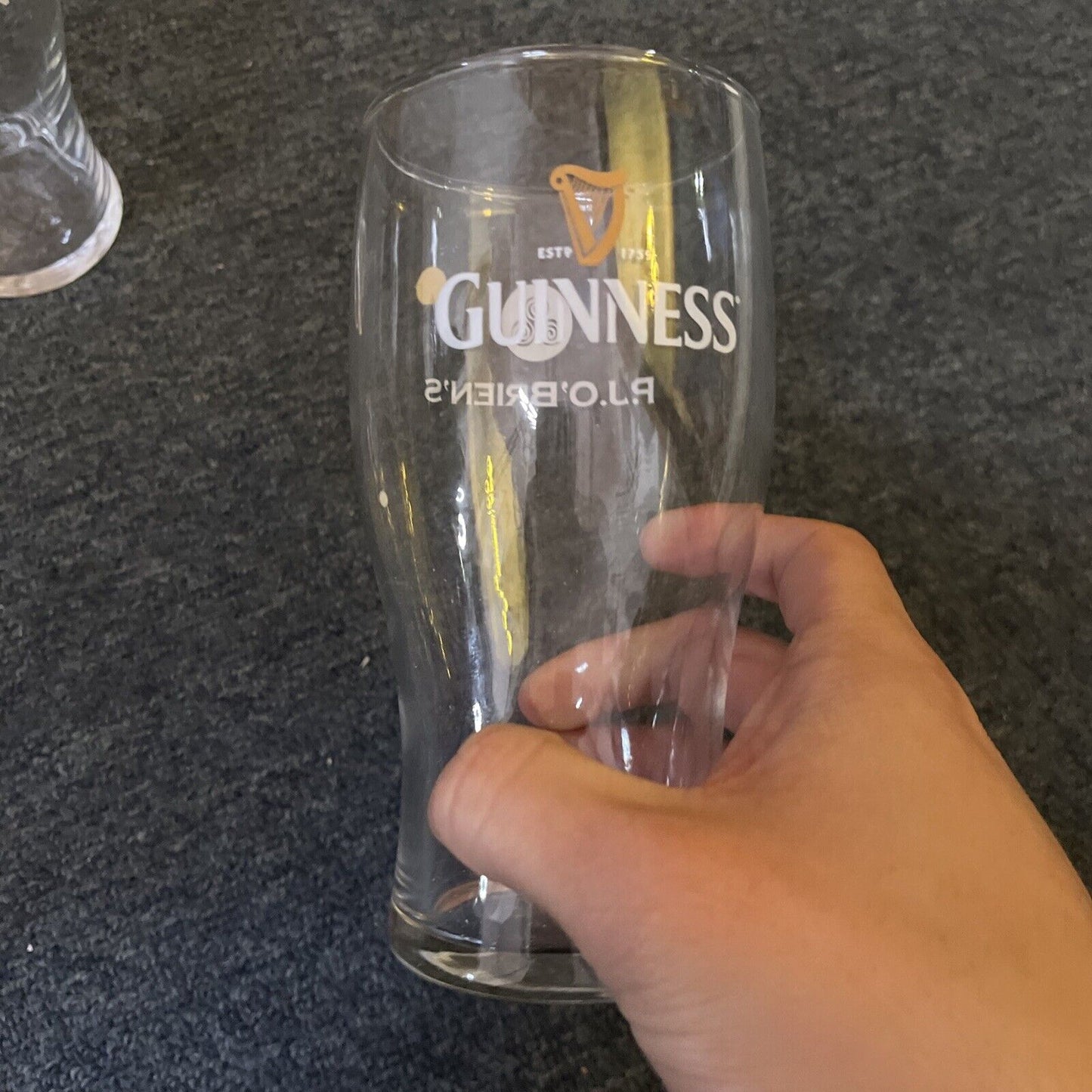 4x Guinness P.J. O'Brien's Beer Glass 560ml ARC