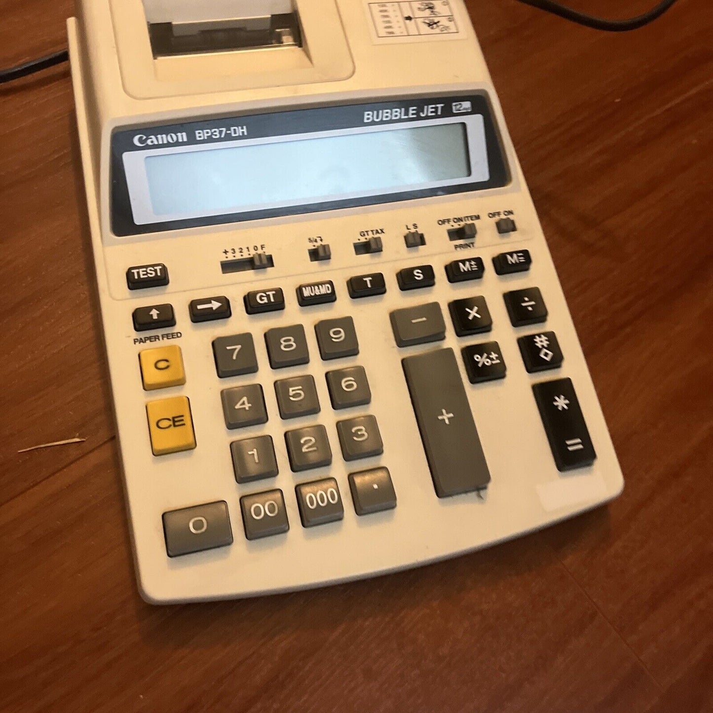 Canon BP37-DH Bubble Jet 12 Digit Calculator Printer