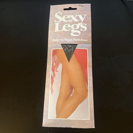 Vintage Sexy Legs - Sheer To Waist Pantyhose Nearly Black Talls