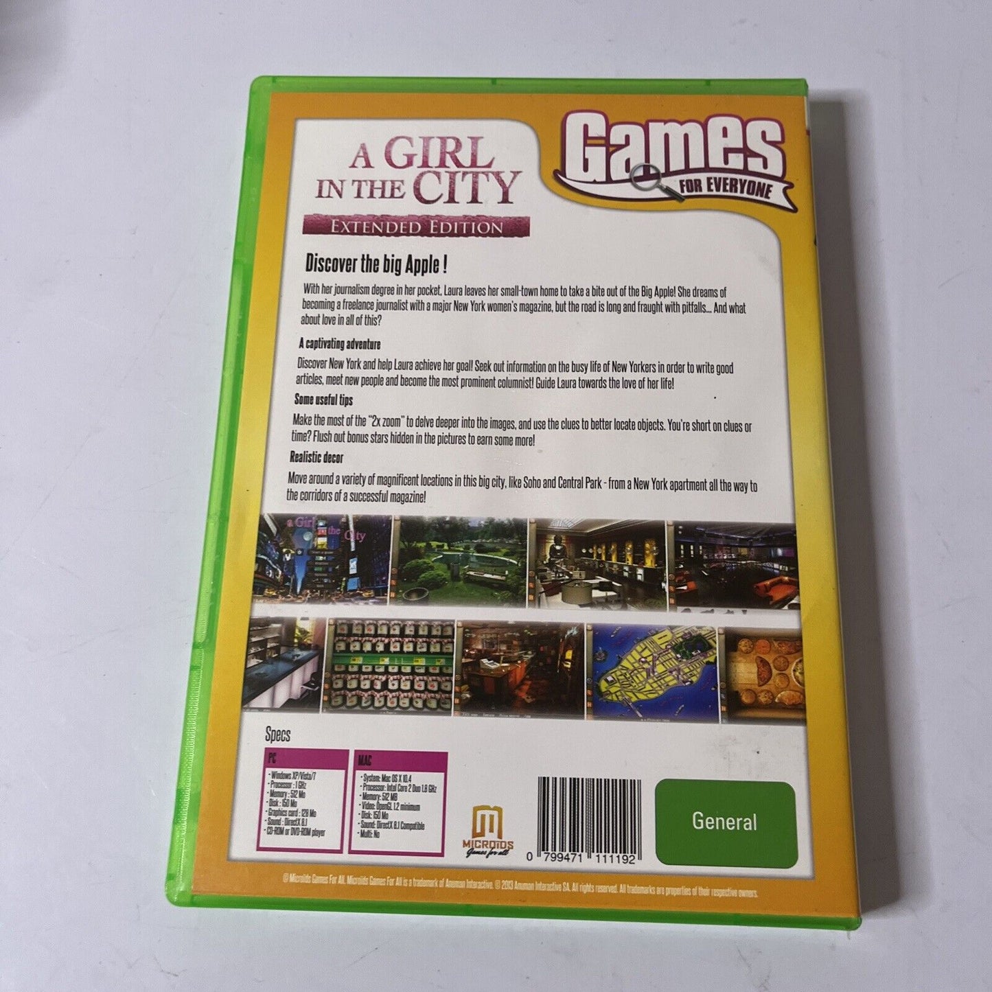A Girl In The City - Extended Edition PC Mac CDROM