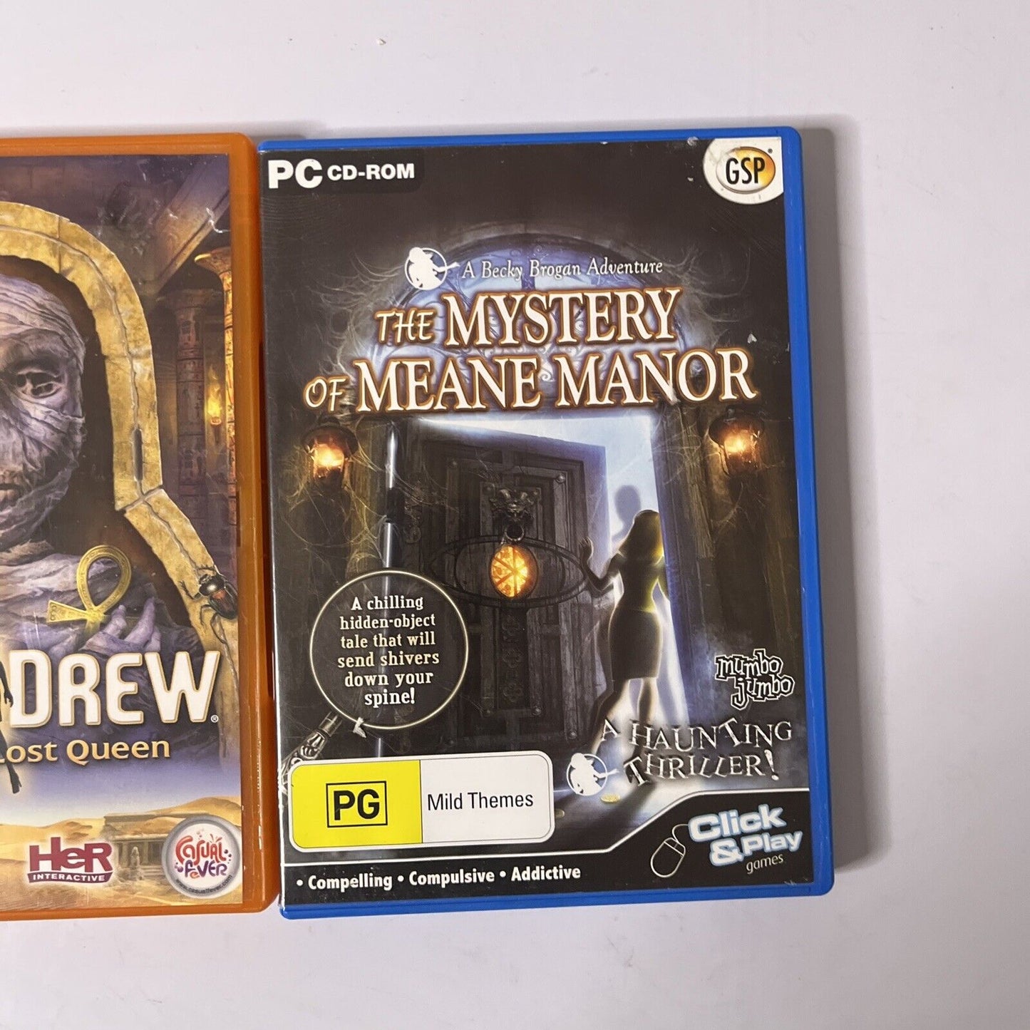 Nancy Drew: Tomb Of The Lost Queen / The Mystery Of Meane Manor PC Hidden Object