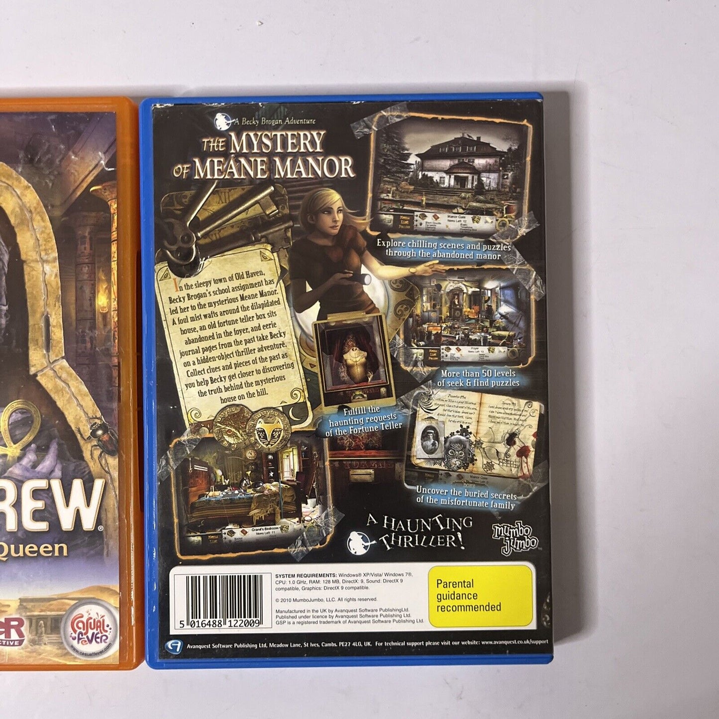 Nancy Drew: Tomb Of The Lost Queen / The Mystery Of Meane Manor PC Hidden Object