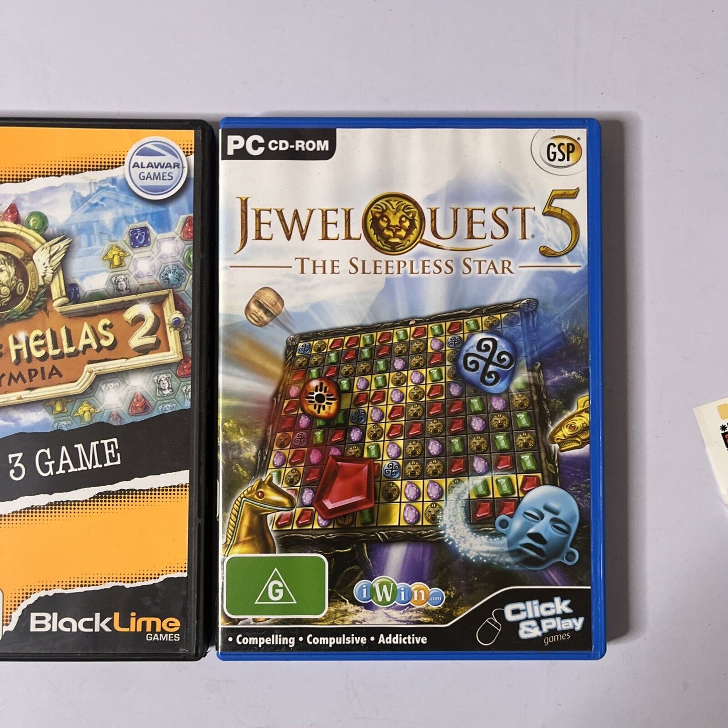 Jewel Quest 5 The Sleepless Star / Heroes Of Hellas 2: Olympia PC Match 3 Game