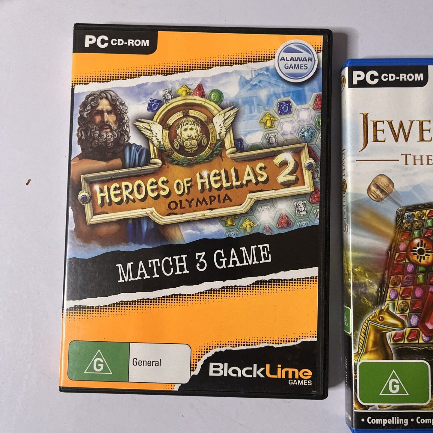 Jewel Quest 5 The Sleepless Star / Heroes Of Hellas 2: Olympia PC Match 3 Game